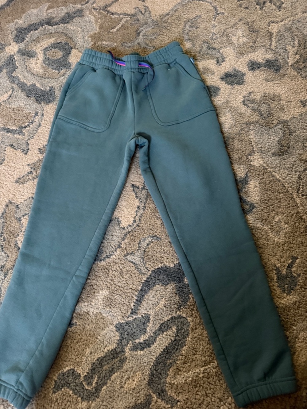Kids Teal Green Pull-On Jogger Pants